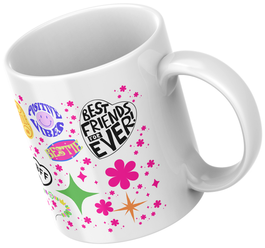 11oz ceramic mug BFF