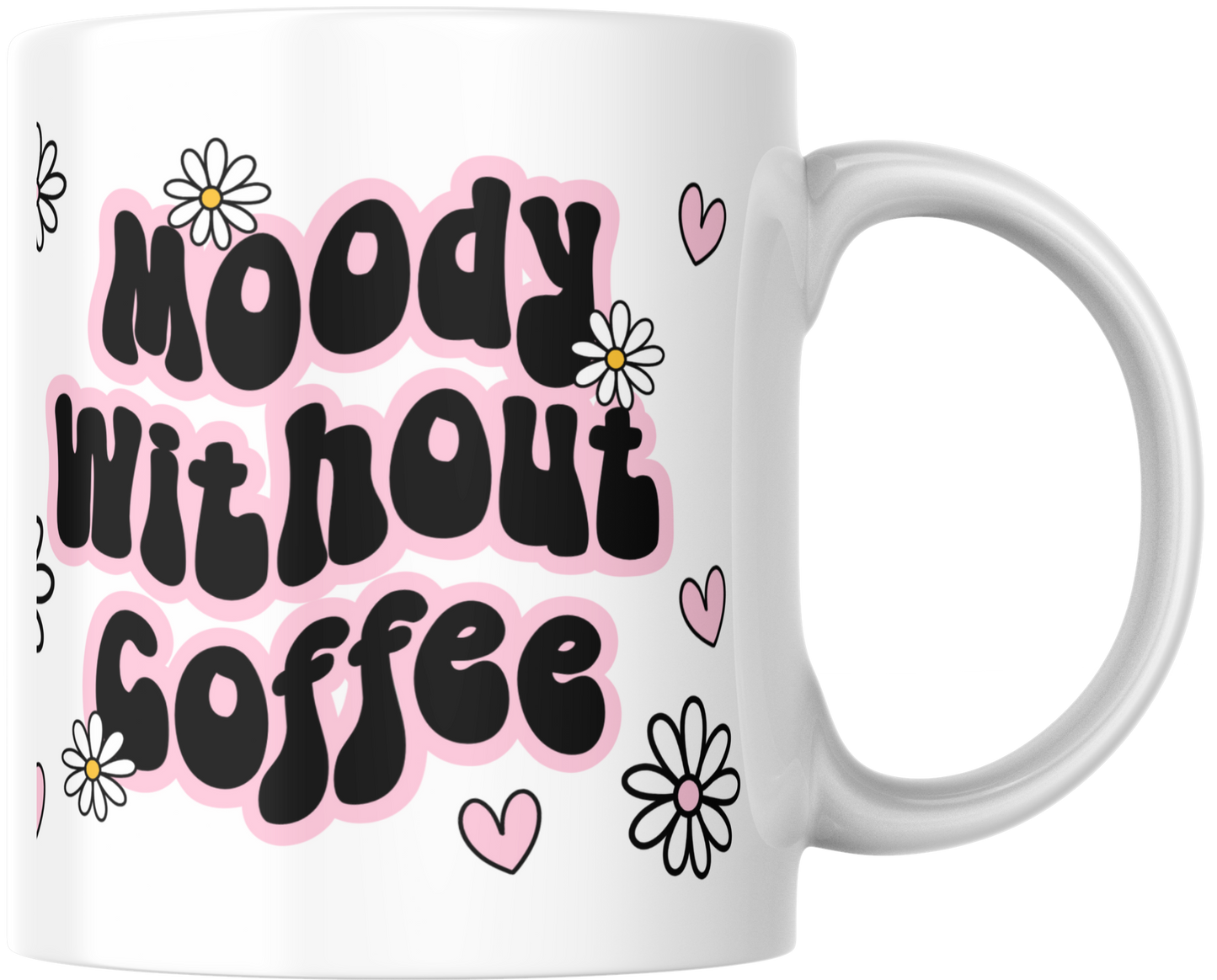 11oz Ceramic Mug Moody without coffee