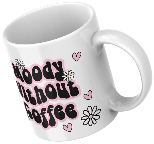11oz Ceramic Mug Moody without coffee