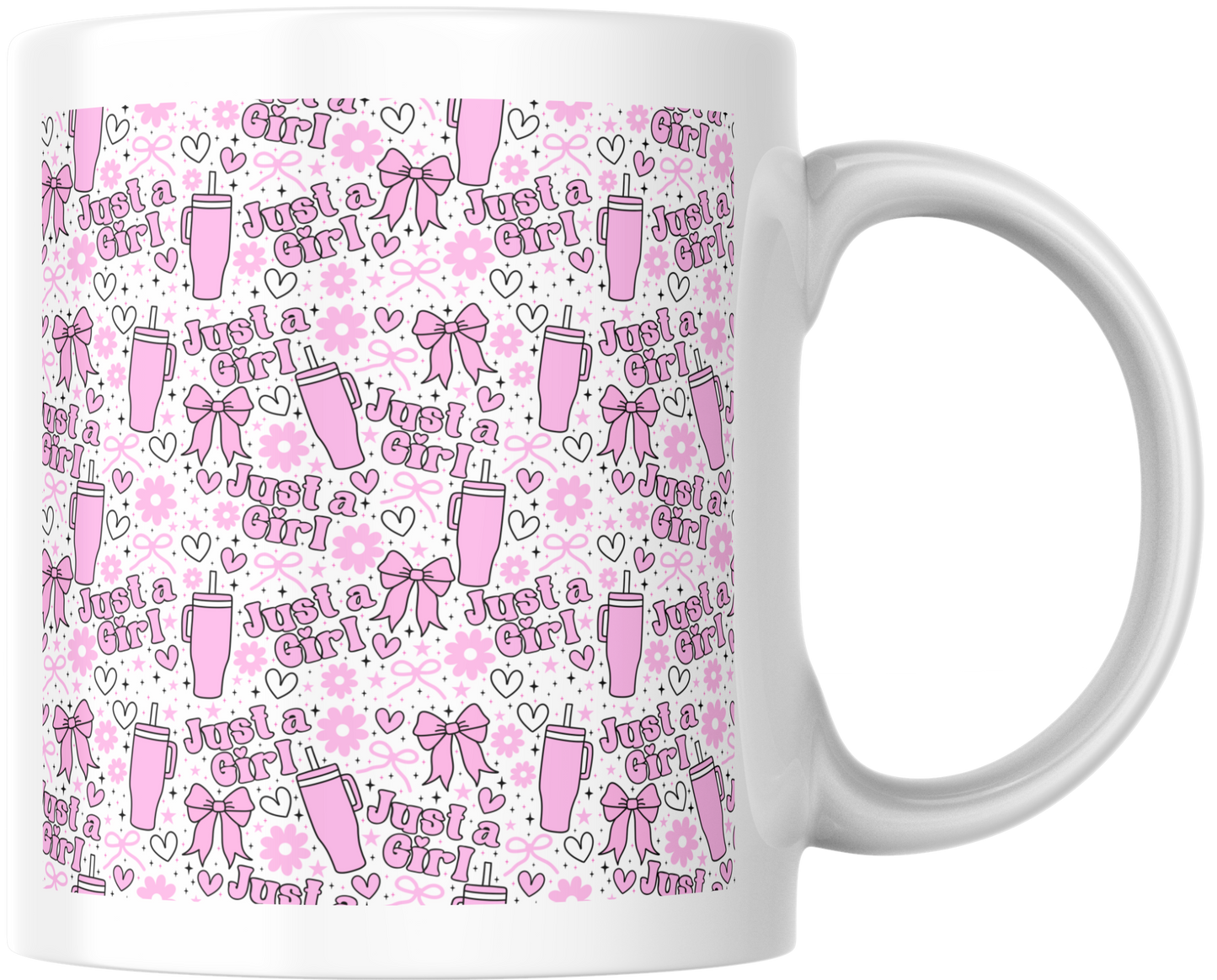 11oz ceramic mug just a girl