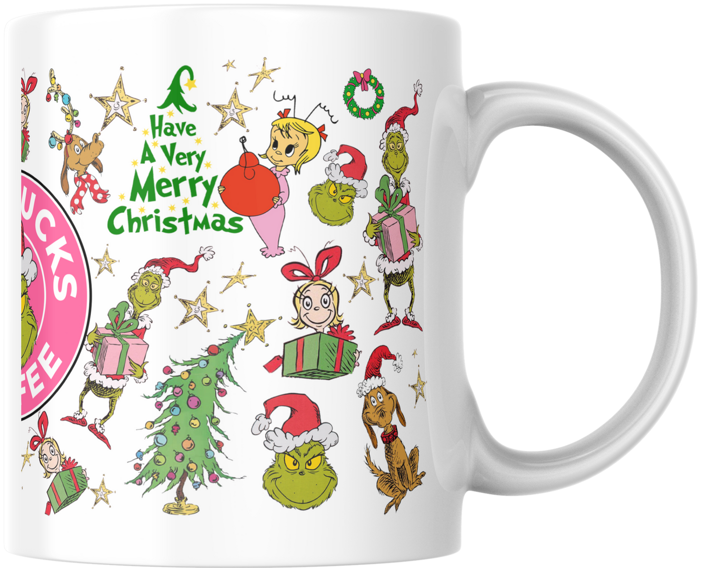 11oz Ceramic Mug Starbucks grinch’s xmas