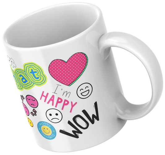 11oz Ceramic mug Teenagers words