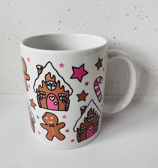 11oz Ceramic Mug - Gingerbread House