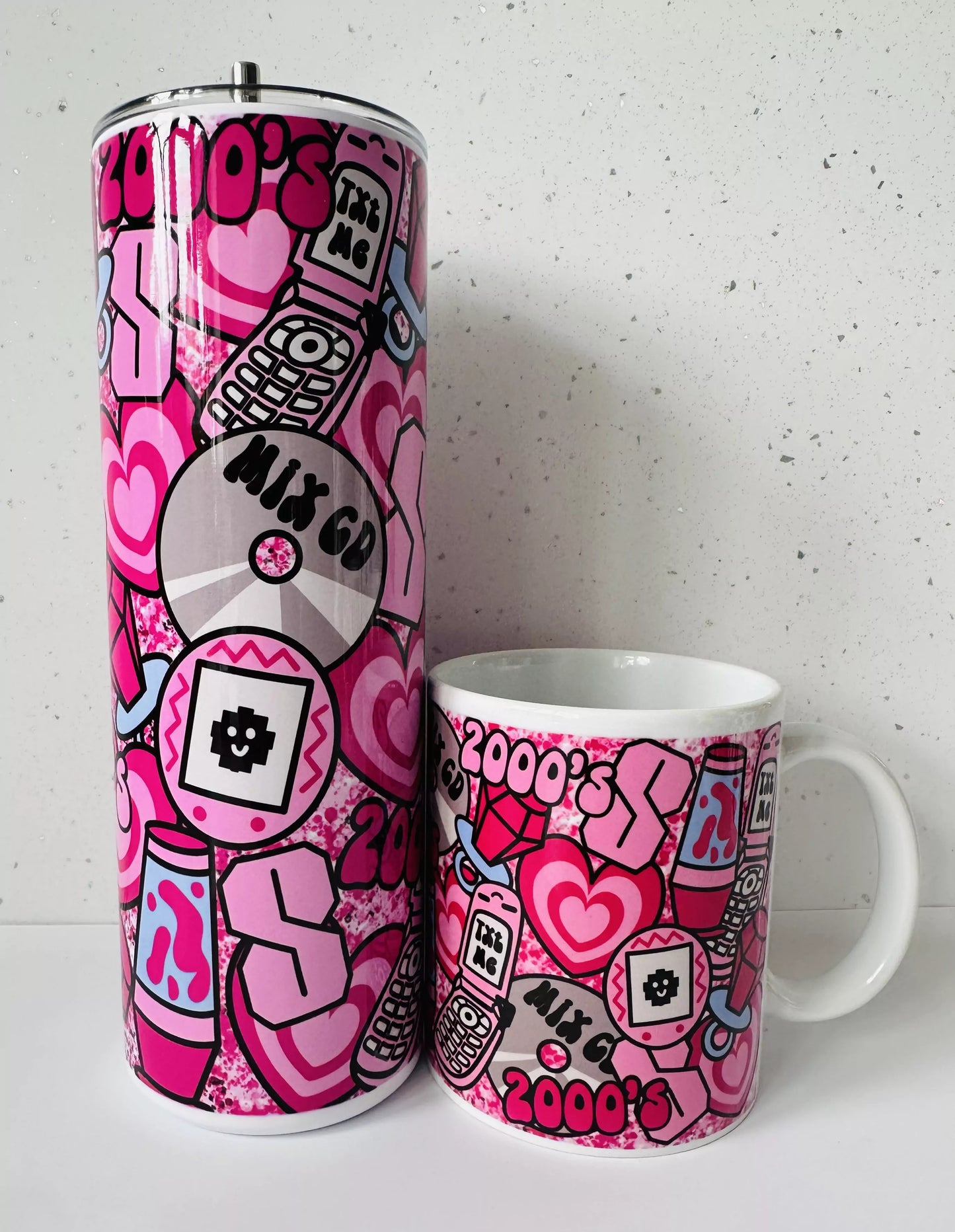 Drinkware Bundle – 20oz Tumbler + 11oz Mug - 2000s