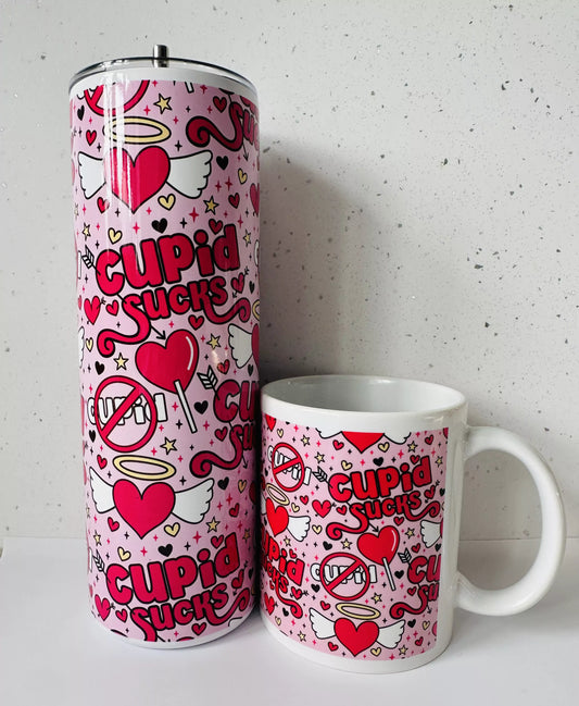 Drinkware Bundle – 20oz Tumbler + 11oz Mug - Cupidsucks