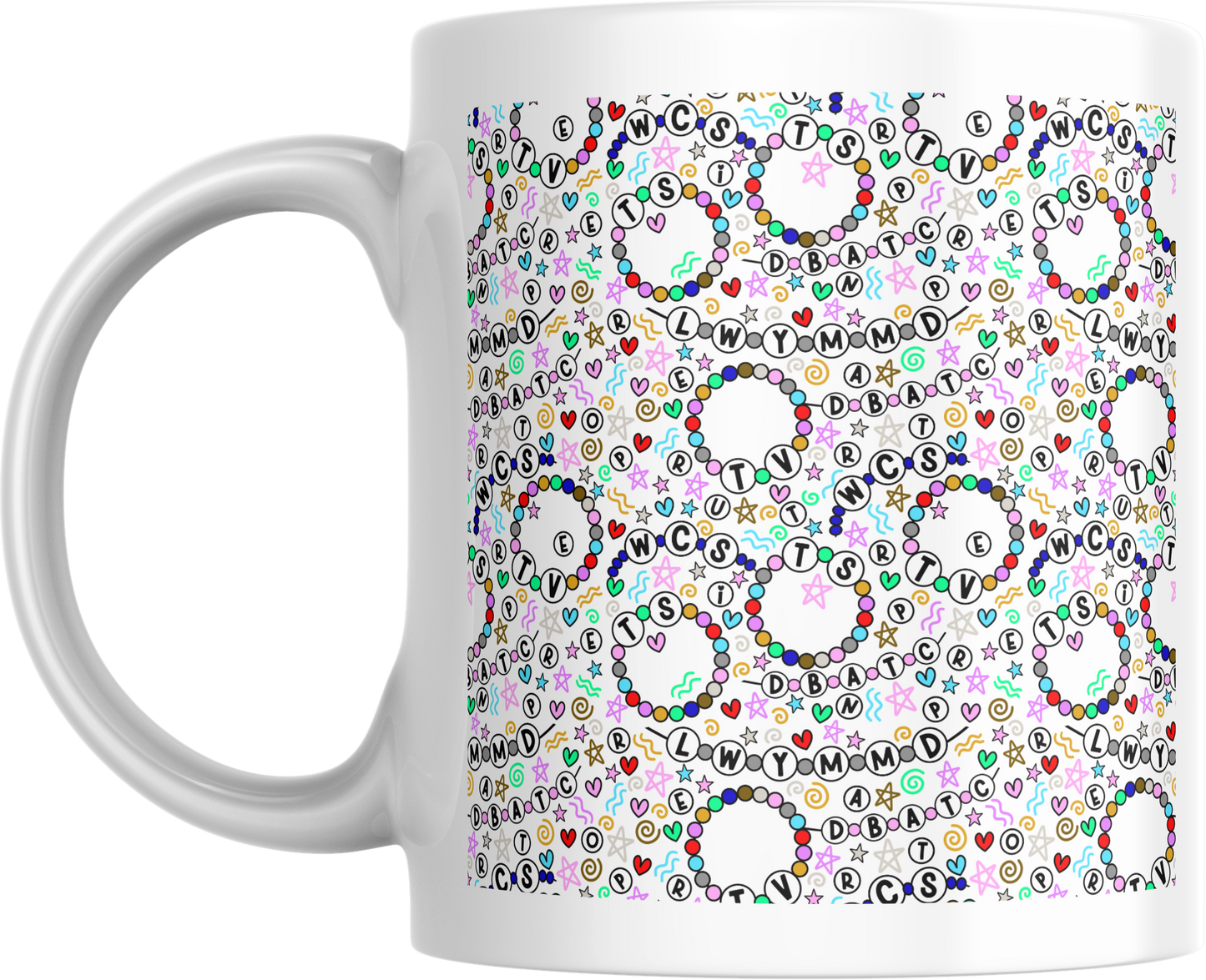 11oz Ceramic Mug Friendship bracelet