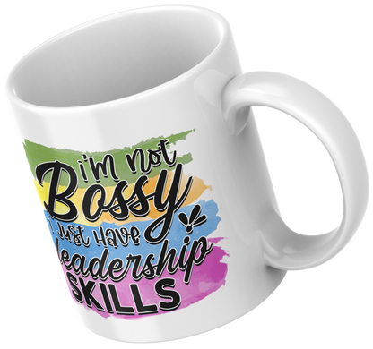 11oz ceramic mug im not bossy