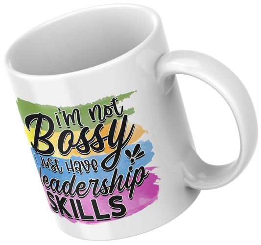 11oz ceramic mug im not bossy