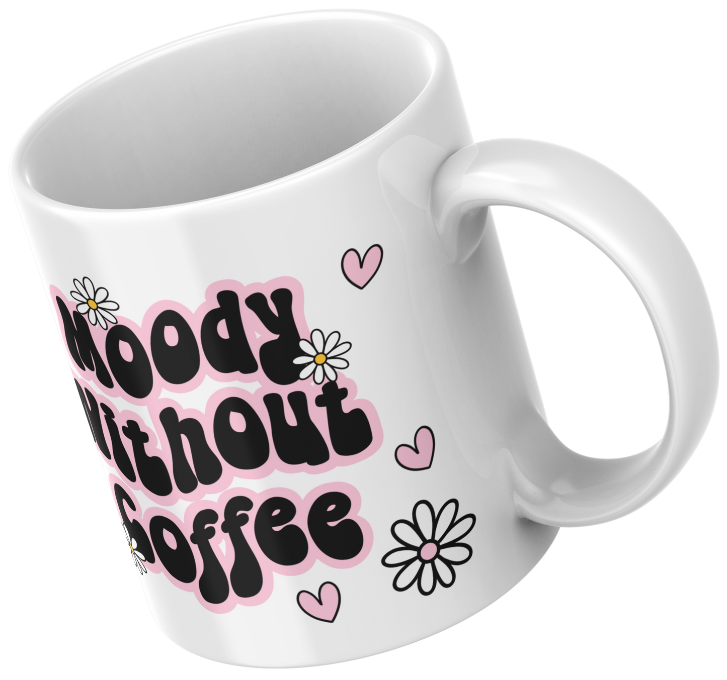 11oz Ceramic Mug Moody without coffee