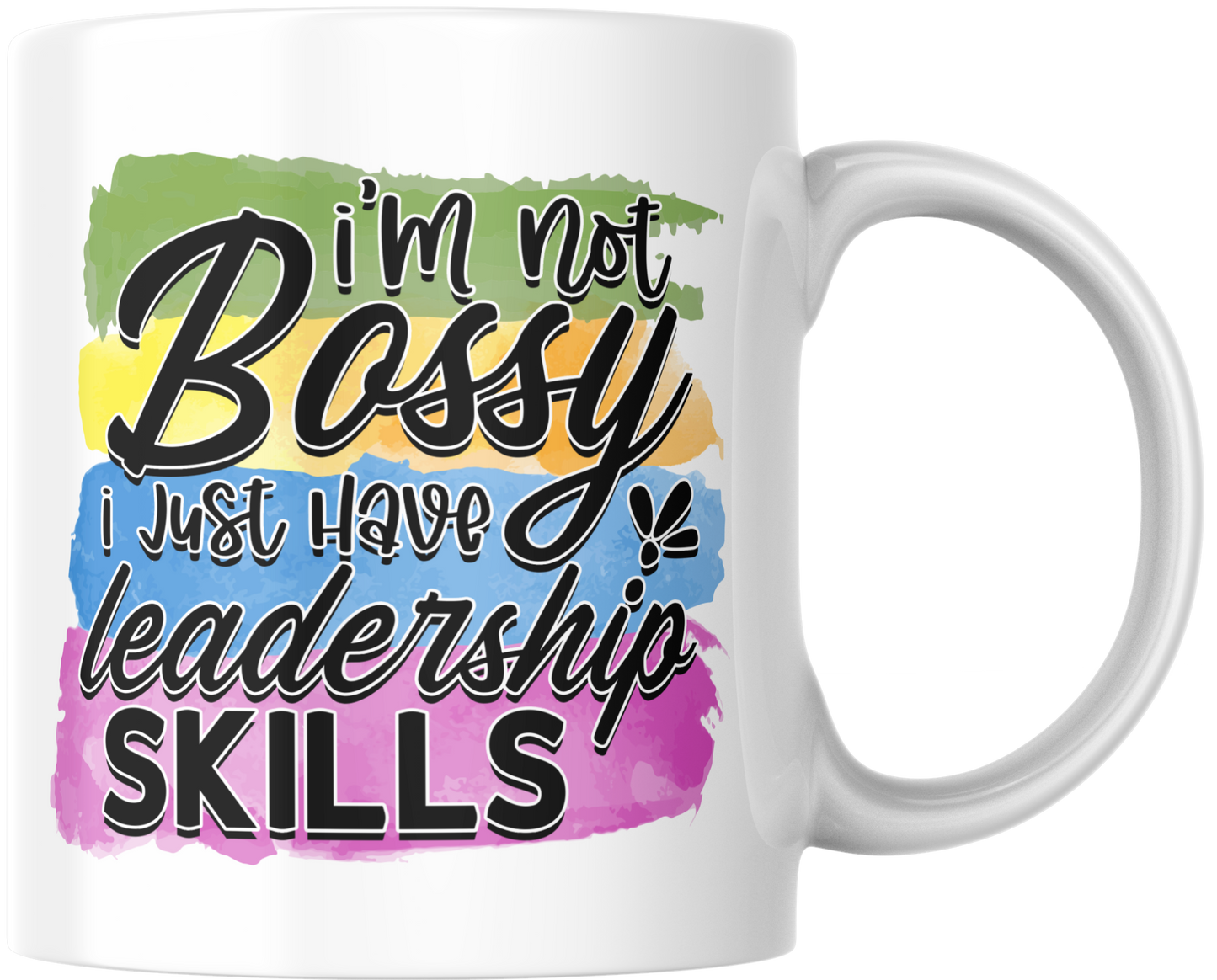 11oz ceramic mug im not bossy