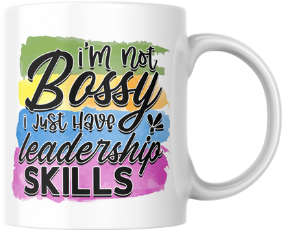 11oz ceramic mug im not bossy