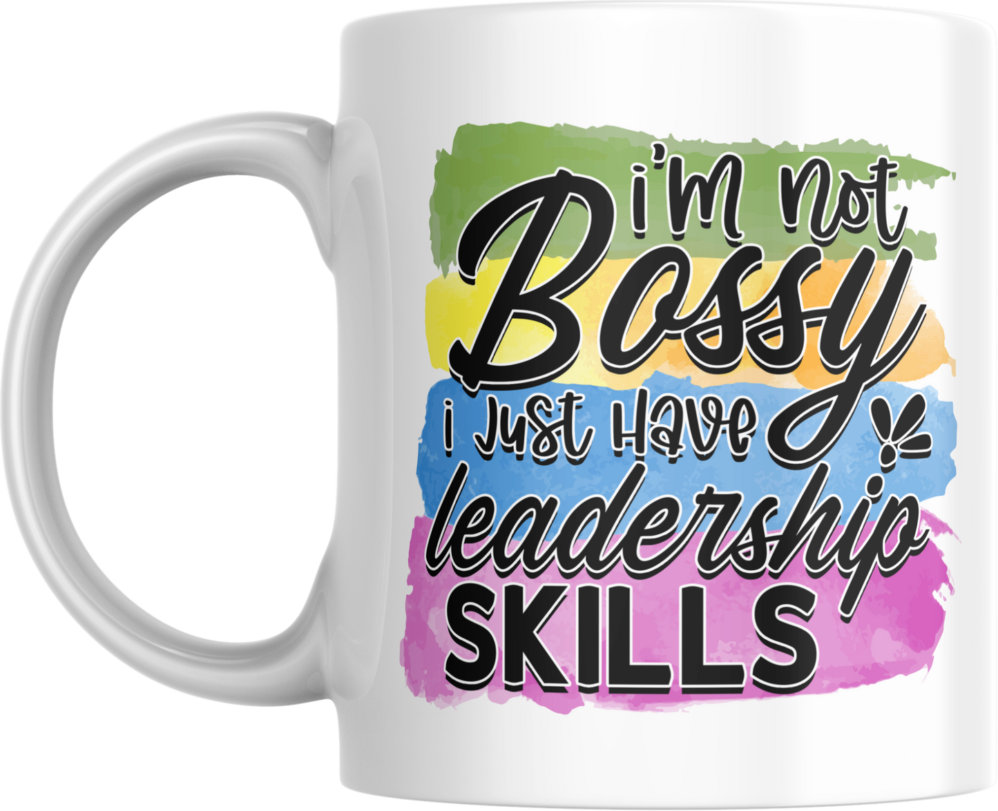 11oz ceramic mug im not bossy