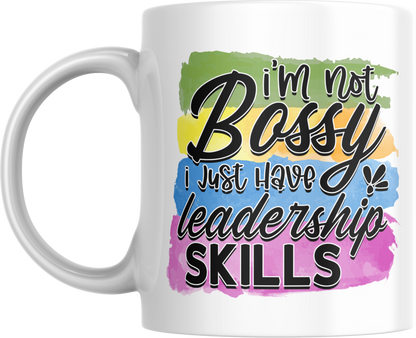 11oz ceramic mug im not bossy