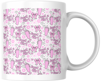 11oz ceramic mug just a girl
