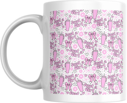 11oz ceramic mug just a girl