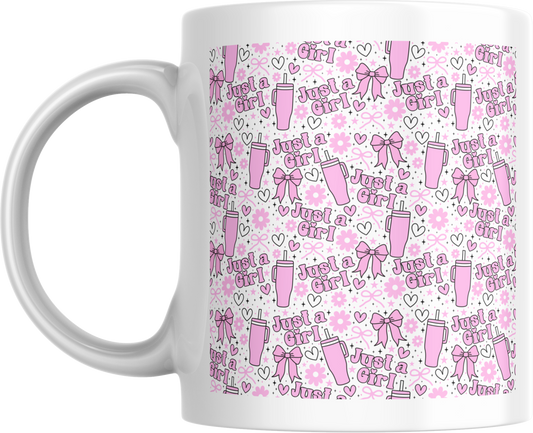 11oz ceramic mug just a girl