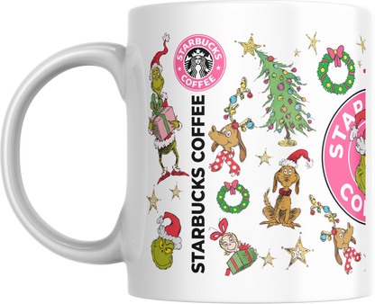 11oz Ceramic Mug Starbucks grinch’s xmas