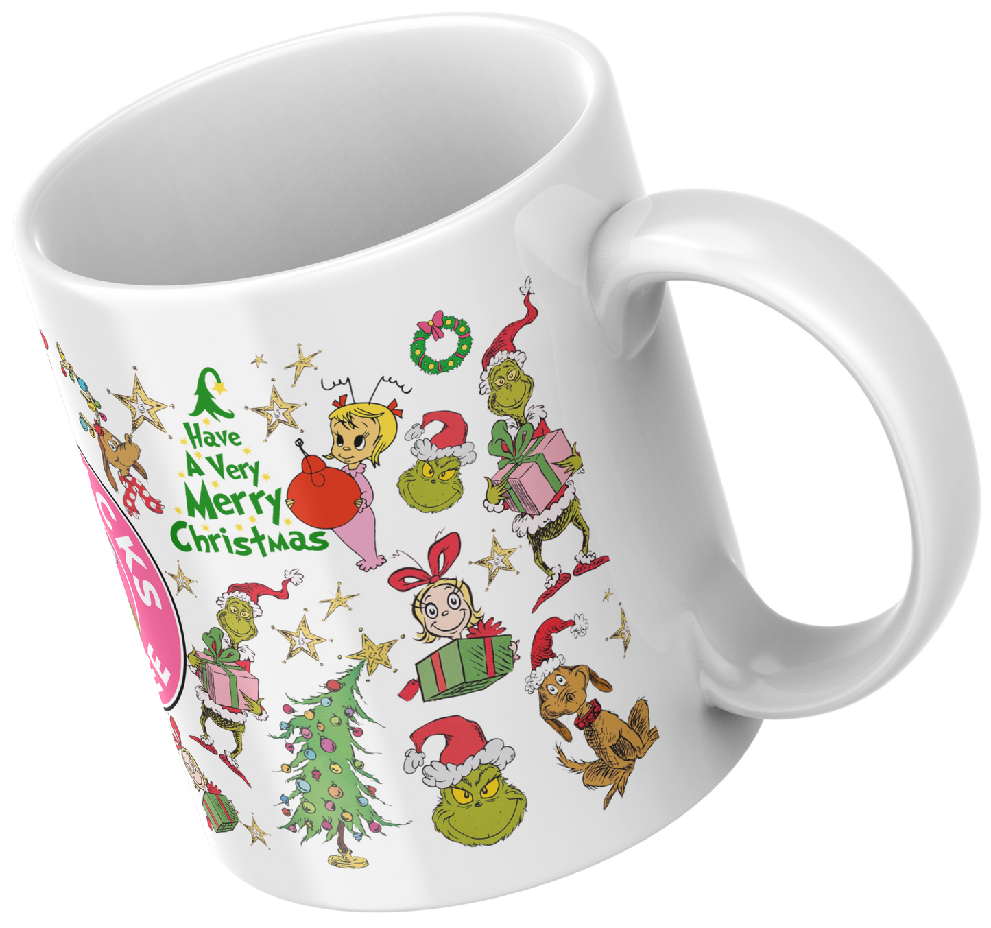 11oz Ceramic Mug Starbucks grinch’s xmas