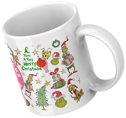 11oz Ceramic Mug Starbucks grinch’s xmas
