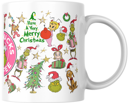 11oz Ceramic Mug Starbucks grinch’s xmas
