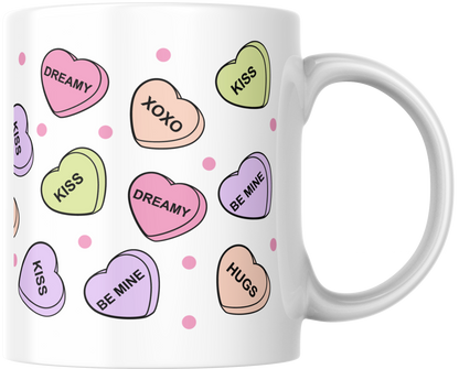 11oz Ceramic Mug love hearts