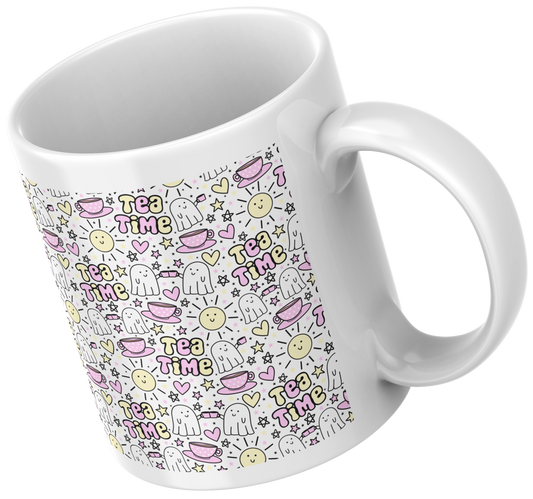 11oz Ceramic mug Teatime