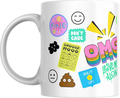 11oz Ceramic mug  Teenagers words