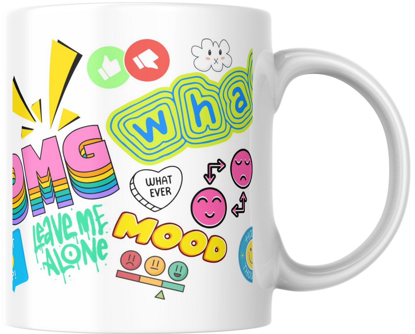 11oz Ceramic mug  Teenagers words